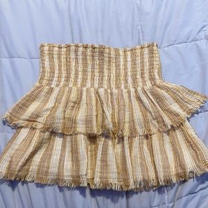 aerie tiered mini skirt